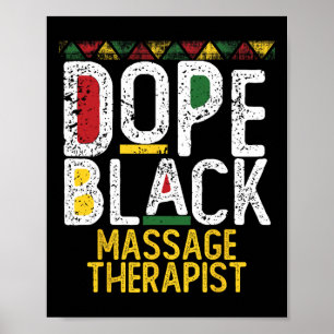 Poster Terapeuta Mago Negro de Droga Mês da História Negr
