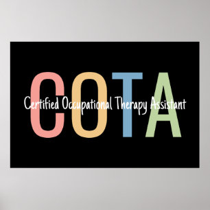 Poster Terapeuta Ocupacional Certificado Assistente TO