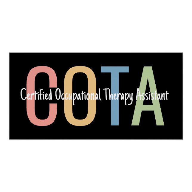 Pôster Terapeuta Ocupacional Certificado Assistente TO (Frente)