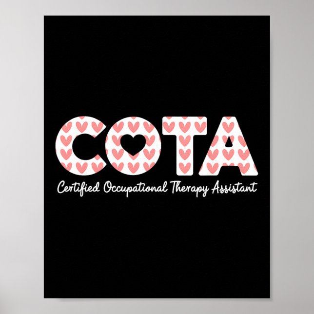 Poster Terapeuta Ocupacional Certificado Cota Istant Vale (Frente)
