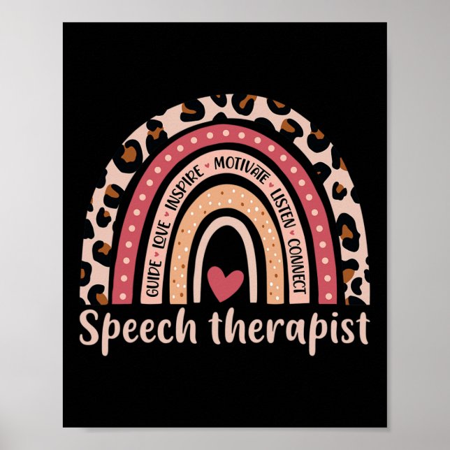 Poster Terapêutica De 100º Dia De Discurso Escolar Rainb (Frente)