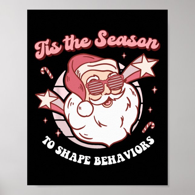 Poster Terapêutica De Comportamento Da Aba De Natal (Frente)