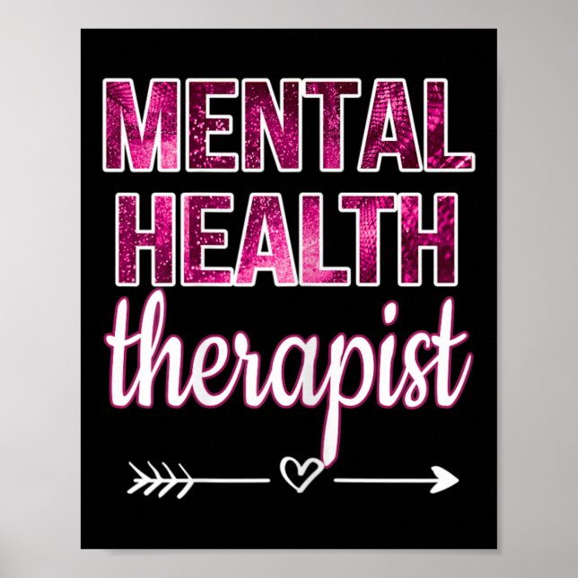 Poster Terapêutica de Saúde Conselheiro de Saúde Mental (Frente)
