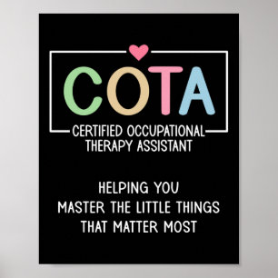 Poster Terapêutica Ocupacional Certificada de Apreciação