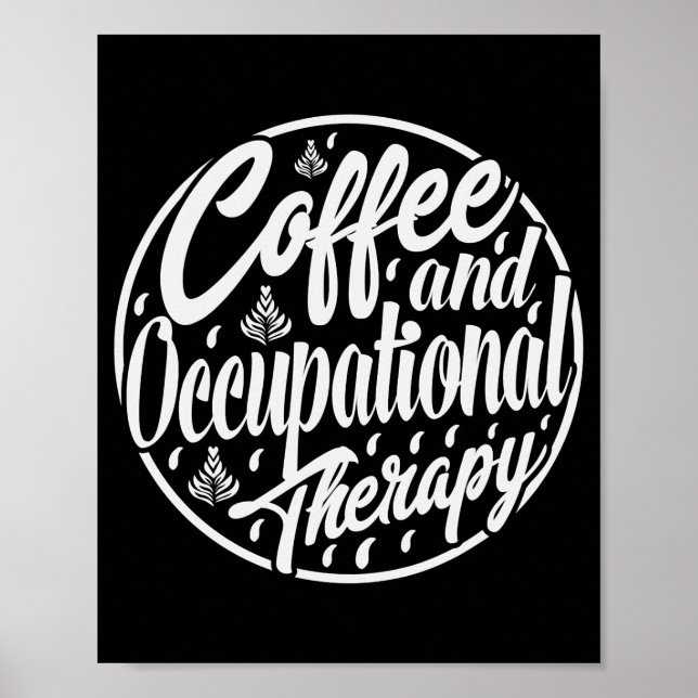 Poster Terapêutica Ocupacional Com Café (Frente)