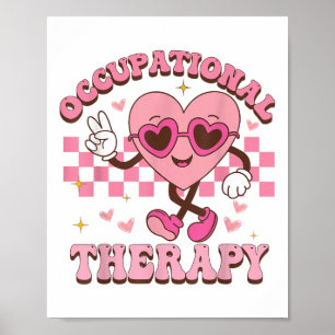 Poster Terapêutica Profissional Pediátrica De Groovy Para