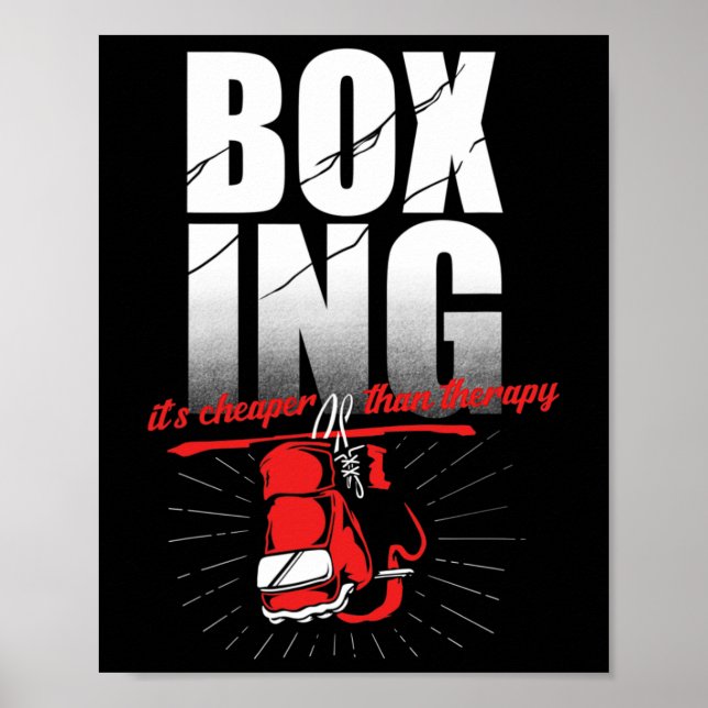 Poster Terapia de Boxe Kickboxing Boxer  (Frente)