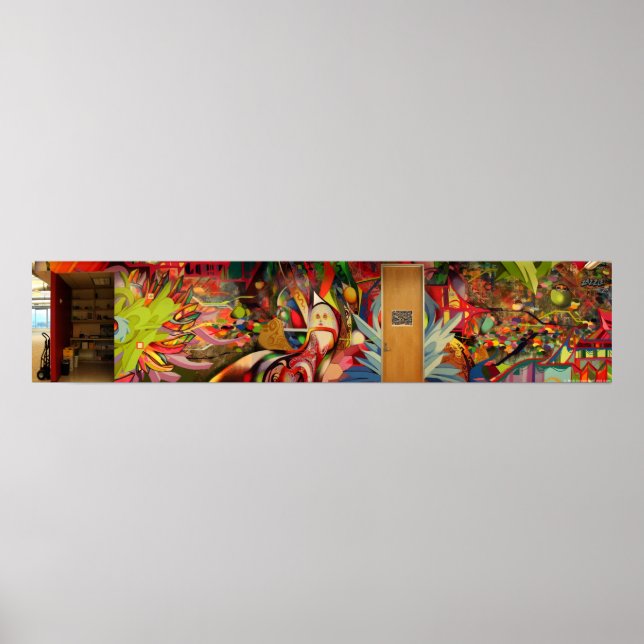 Pôster Terapia de Cores Mural @ Zazzle (Frente)
