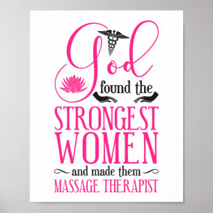 Poster Terapia de Massagem Terapêutica Que Deus Encontrou