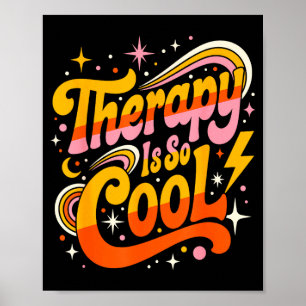 Poster Terapia é uma mentalidade saudável mente positiva