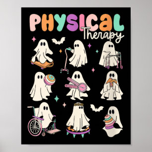Poster Terapia Física Fantasma Fofa Feminina Pt Física Th
