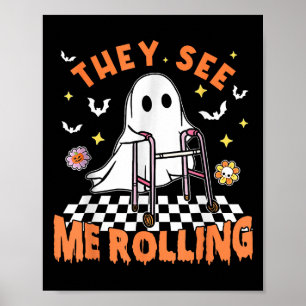 Poster Terapia Física Halloween Eles Me Veem Rolling Spo