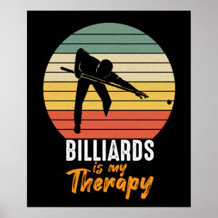 Poster Terapia legal Billiards, palavra arte