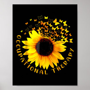 Poster Terapia Ocupacional Sunflower Ot Terapeuta Istantâ