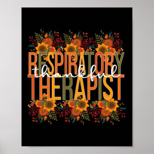 Poster Terapia Respiratória Agradável Ação de Graças