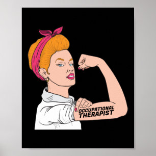 Poster Terapista Ocupacional Rosie The Riveter