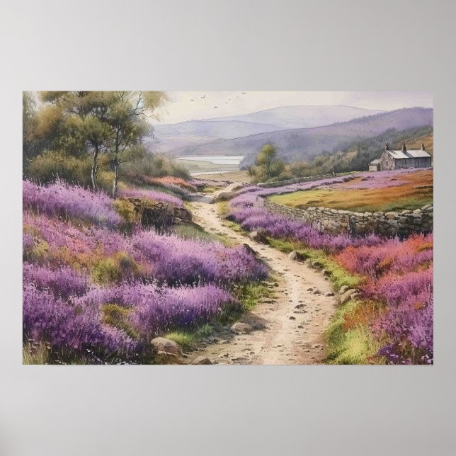 Poster Terça-feira de Verão Heather Moorland (Frente)