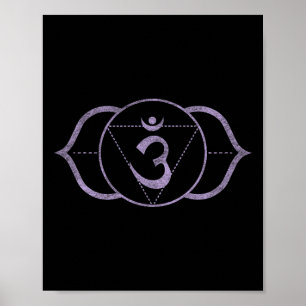 Poster Terceiro Chakra do Olho Ajna – Meditação de Yoga K