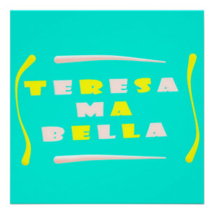 Pôster Teresa Bella fez a mistura de cores