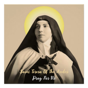 Pôster TERESA santo DOS ANDES