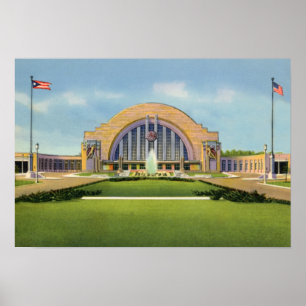 Poster Terminal da união de Cincinnati Ohio