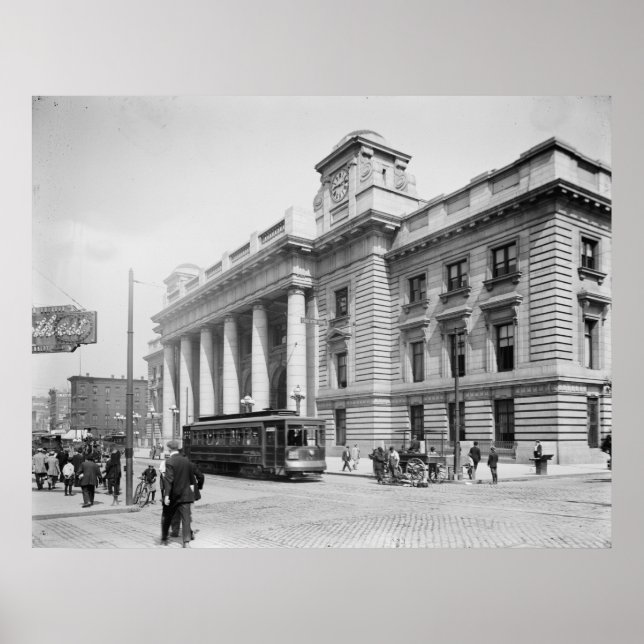 Pôster Terminal de passageiros do comboio (Frente)