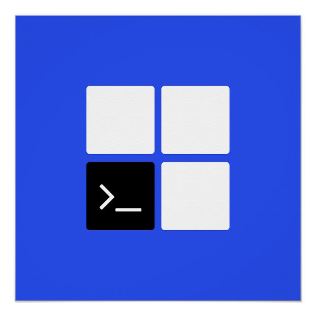 Pôster Terminal do Windows (Frente)