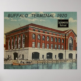 Poster Terminal ferroviário DL+W Buffalo 1920