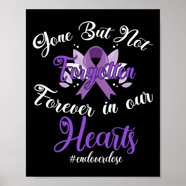 Poster Termine com o SobreDose Memorial de ente querido C (Frente)