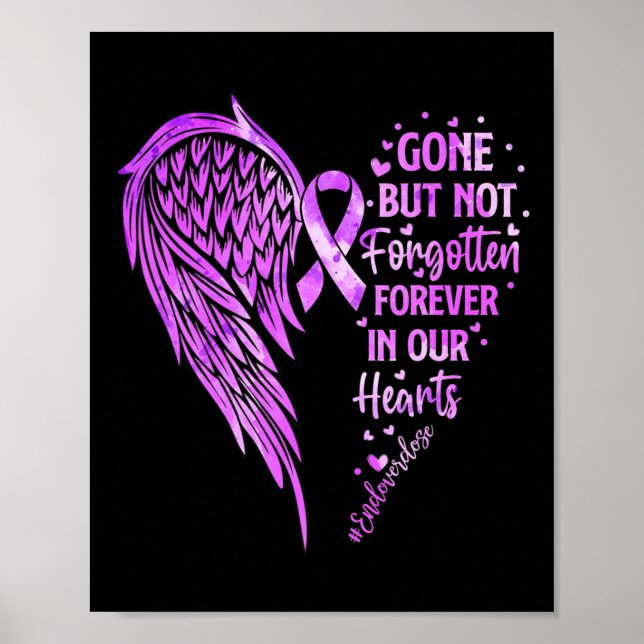 Poster Termine o Memorial do Ente Querido sobre Sobredosa (Frente)