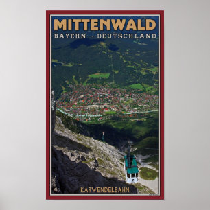 Pôster Término de Mittenwald - de Karwendelbahn