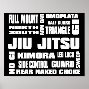 Pôster Terminologia de Jiu Jitsu