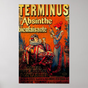 Poster Terminus Absinthe Vintage PosterEurope