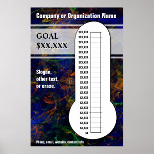 Pôster Termômetro Azul Suave