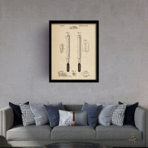 Termômetro clínico com arte original de patenteame