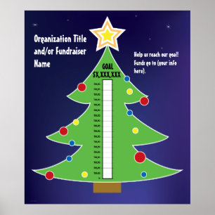Poster Termômetro da árvore de Natal do divertimento