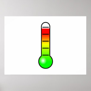 Pôster Termômetro da temperatura