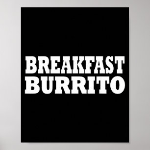 Poster Terninho de Burrito de Café da Manhã Festa de Hall