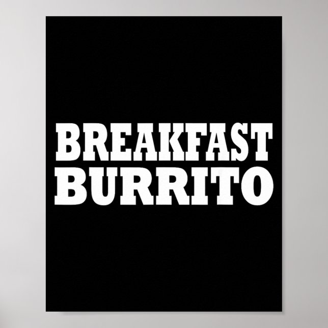 Poster Terninho de Burrito de Café da Manhã Festa de Hall (Frente)
