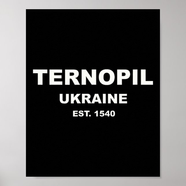 Poster Ternopil Ucrânia  (Frente)