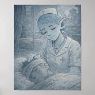Poster Ternura / Enfermeira / Hospital