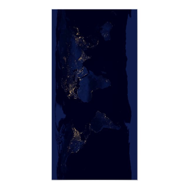 Pôster Terra à Noite (Frente)