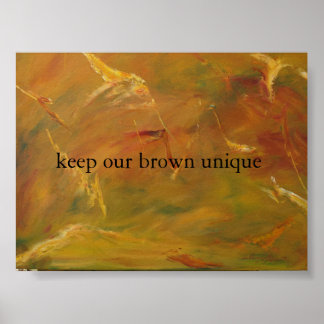 Pôster terra castanha