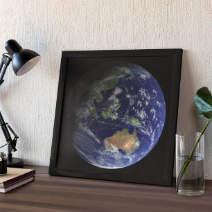 Poster Terra cheio do espaço mostrando a Austrália