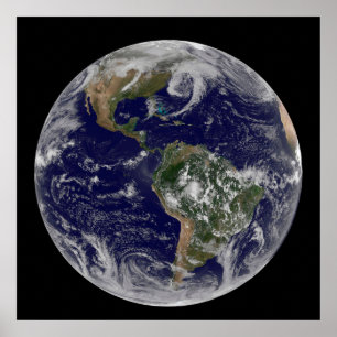 Poster Terra cheio Mostrando Sistemas De Baixa Pressão.