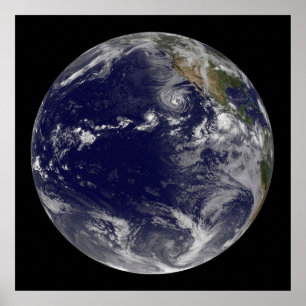 Poster Terra cheio Mostrando Várias Tempestades Tropicais