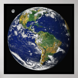 Pôster Terra, Como Visto Do Espaço, Em Abril De 2000