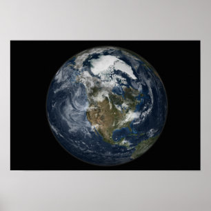 Pôster Terra completa que mostra America do Norte 3