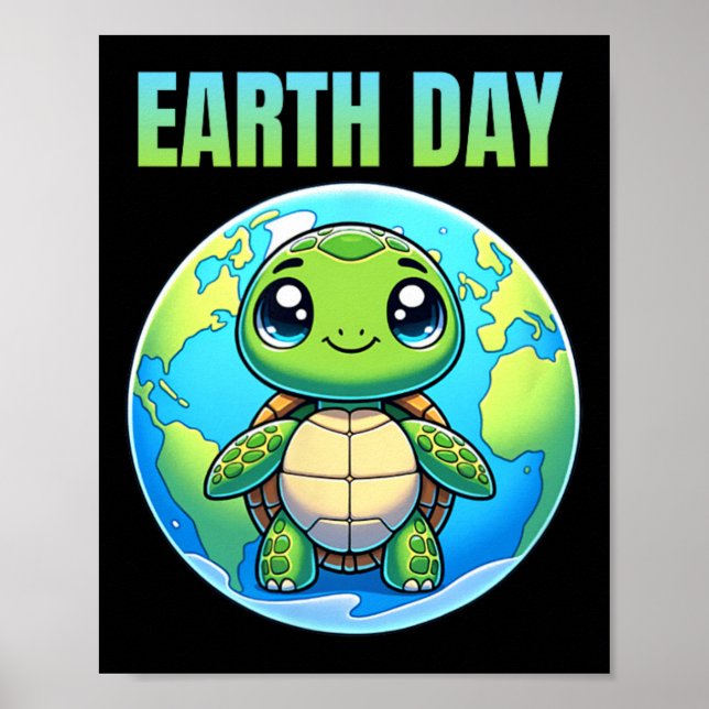 Poster Terra Day Restore Earth Turtle 2025 (Frente)