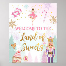 Poster Terra de Boas-vindas da Ballerina Nutcracker Balle